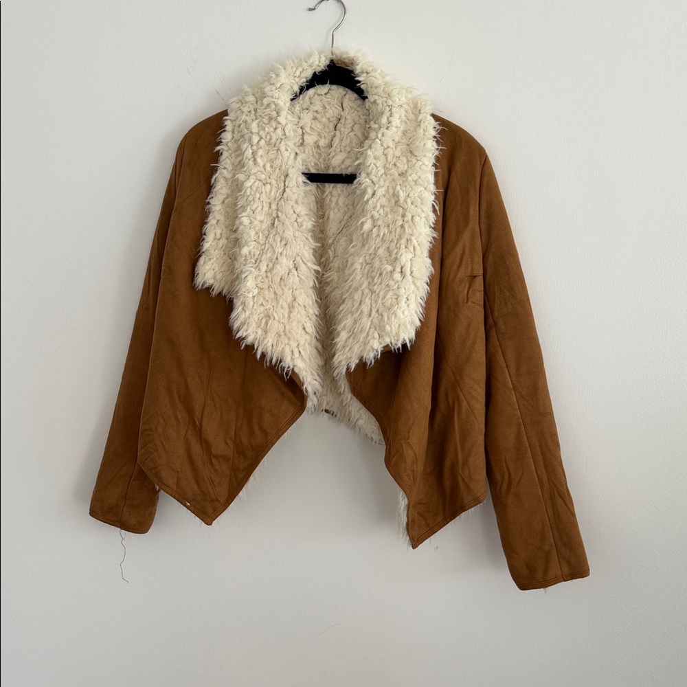 Piko 1988 Tan Teddy Jacket with Cream Collar
